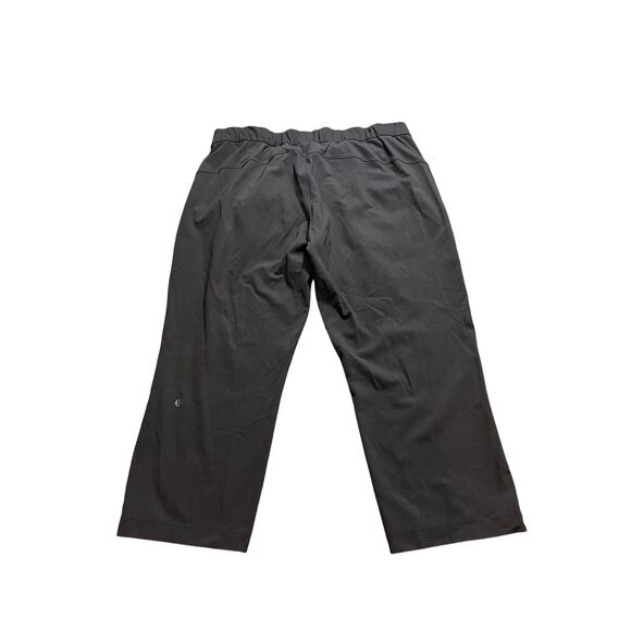 Lululemon‎ On The Fly Crop Pants Black Pockets Active LW6AV6S Women's 12 - Picture 5 of 8